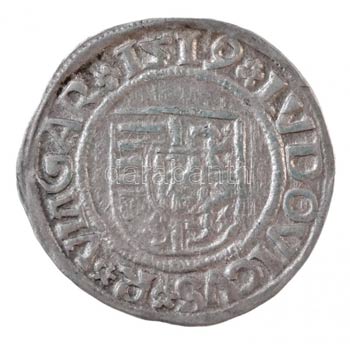 1519K-G Denár Ag II. Lajos ... 