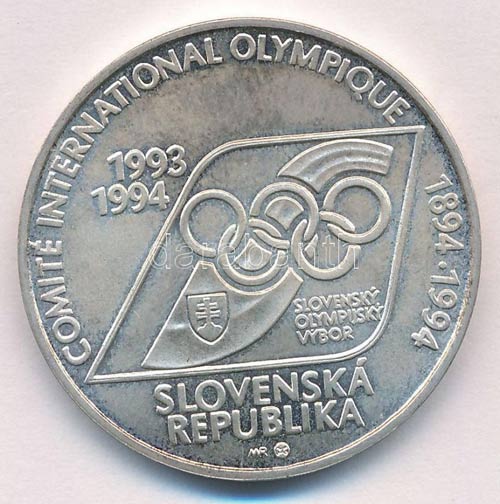 Szlovákia 1994. 200K Ag 100. ... 
