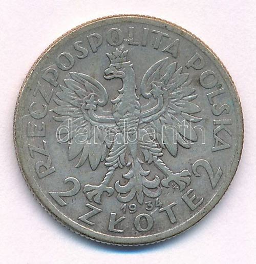 Lengyelország 1934. 5Zl Ag ... 