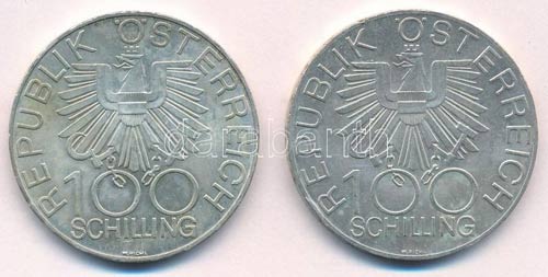 Ausztria 1979. 100Sch Ag 200 ... 