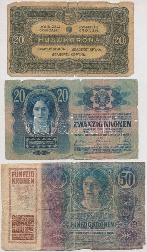 1913-1920. 10db-os vegyes magyar ... 