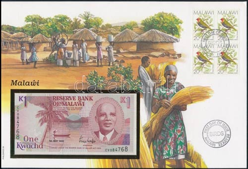 Malawi 1992. 1K borítékban, ... 
