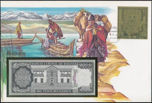 Bolívia 1982. 1000P borítékban, ... 