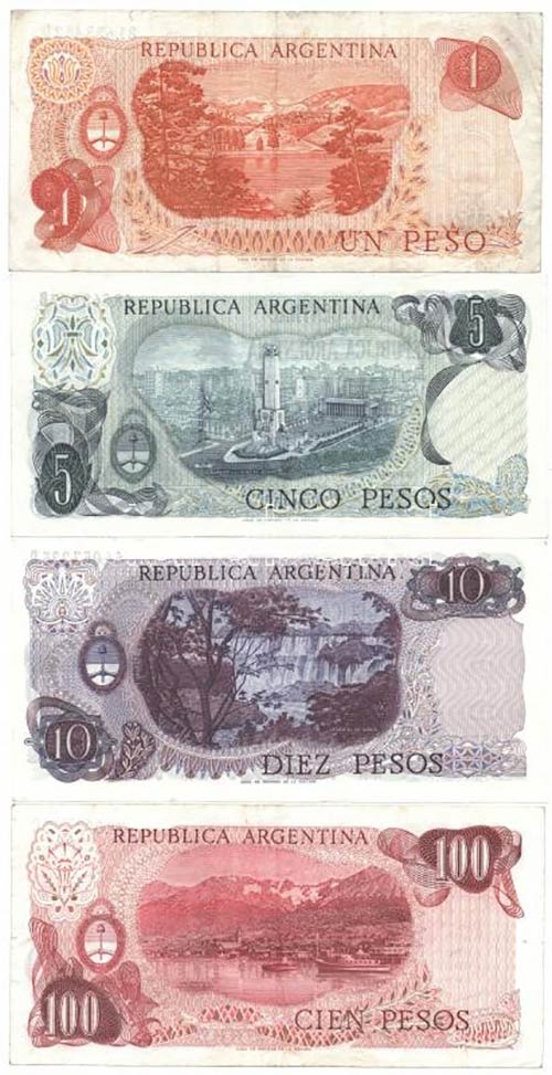 Argentína 1970-1983. 1P + 5P + ... 