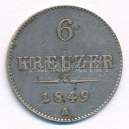 Ausztria 1849A 6kr Ag T:2 
Austria ... 