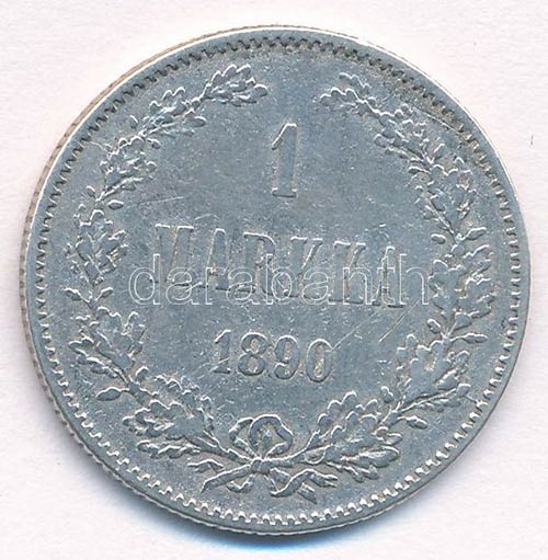 Finnország 1890L 1M Ag II. ... 