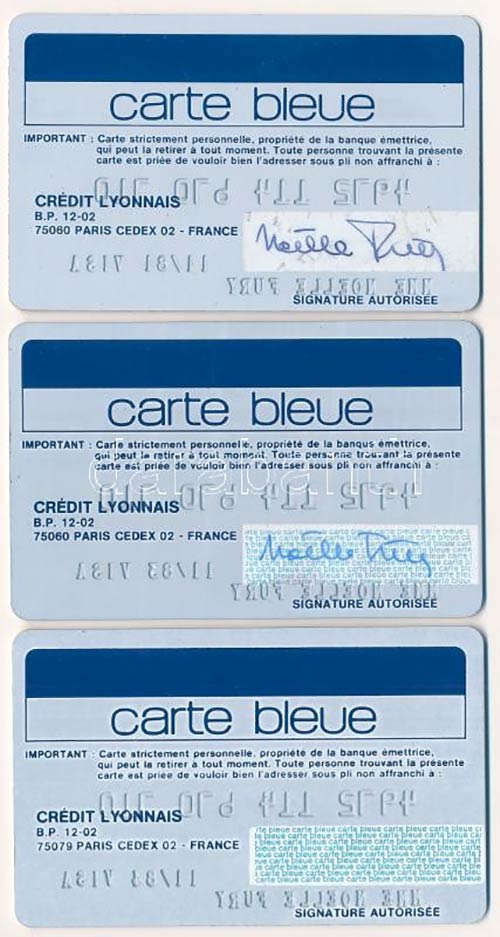 Franciaország 1981-1984. 3db ... 