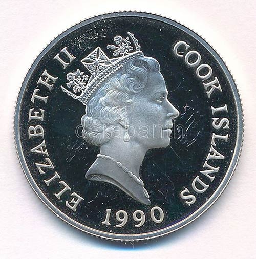 Cook-szigetek 1990. 10$ Ag ... 