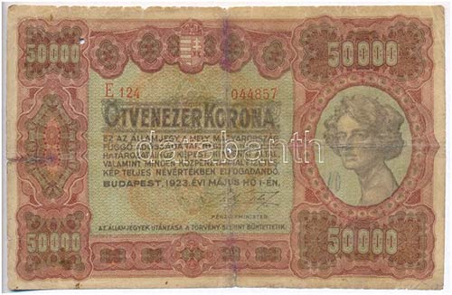 1923. 50.000K Orell Füssli ... 