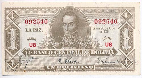 Bolívia 1928. 1B T:I
Bolivia ... 