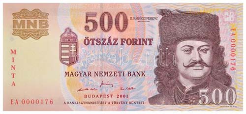 2001. 500Ft MINTA ... 