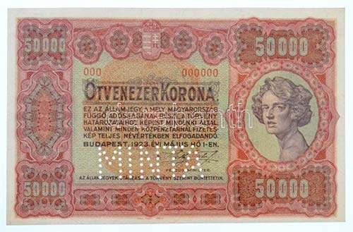 1923. 50.000K Orell Füssli ... 