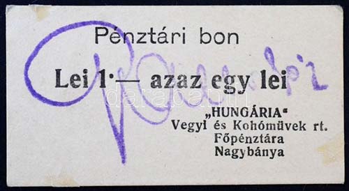 Románia / Nagybánya ~1920. 1L ... 