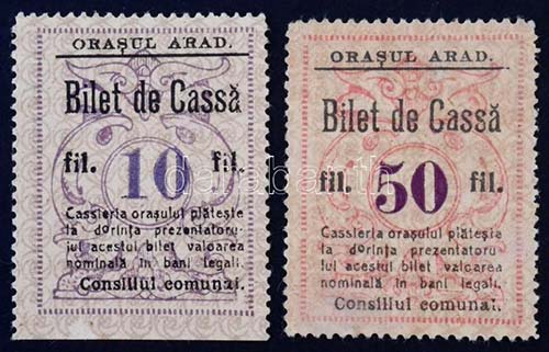 Románia / Arad 1920. 10f Orasul ... 