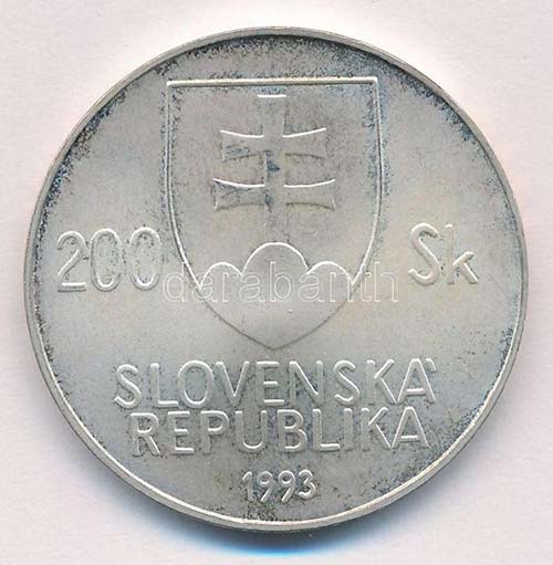 Szlovákia 1993. 200K Ag Jan ... 