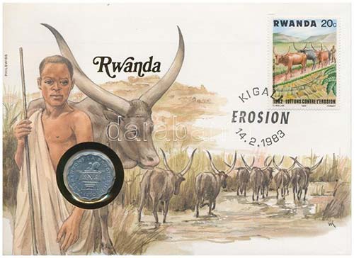 Ruanda 1970. 2Fr, felbélyegzett ... 