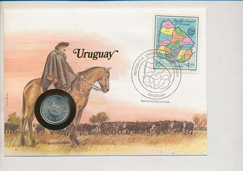 Uruguay 1980. 1NP, felbélyegzett ... 