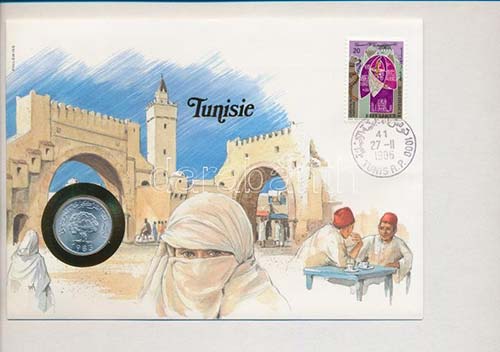 Tunézia 1983. 5M, felbélyegzett ... 
