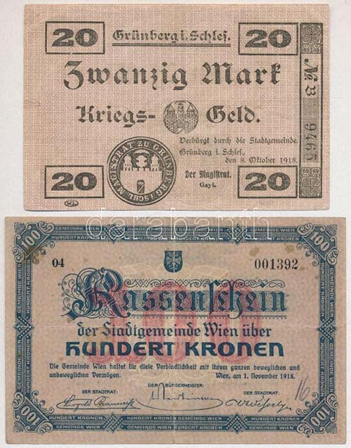 Ausztria / Bécs 1918. 100K ... 