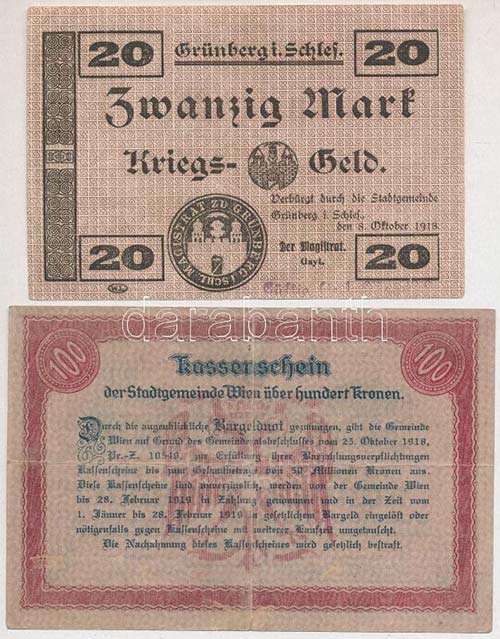Ausztria / Bécs 1918. 100K ... 