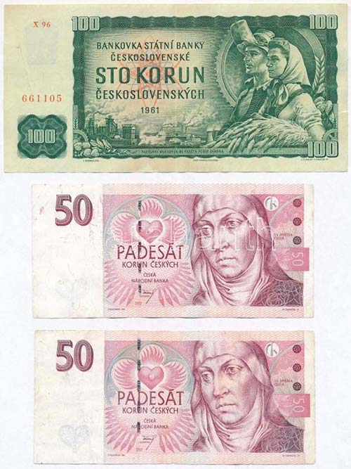 Csehszlovákia 1961. 100K + 1970. ... 