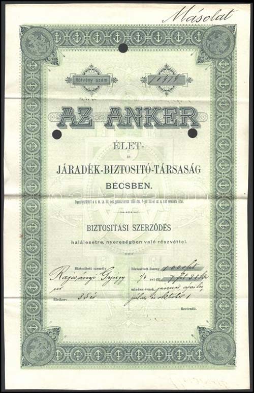 ~1900. Az Anker ... 