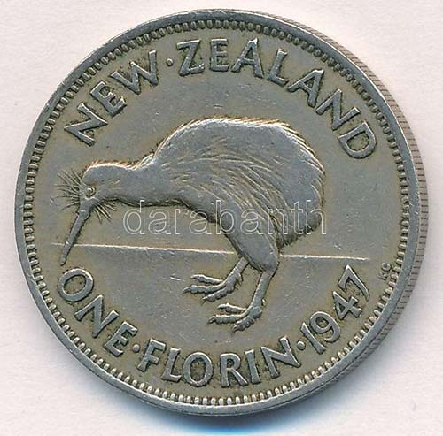 Új-Zéland 1947. 1Fl Ag VI. ... 