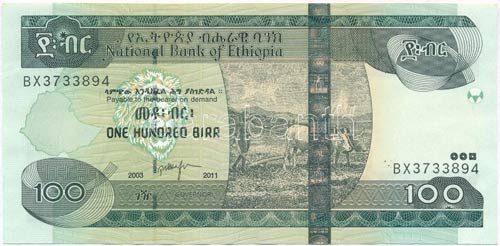 Etiópia 2011. 100B T:I  Ethiopia ... 