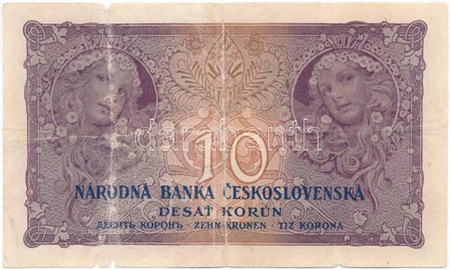 Cehszlovákia 1927. 10K T:III-,IV ... 
