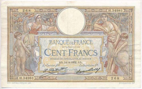 Franciaország 1932. 100Fr T:III ... 