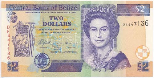 Belize 2005. 2$ T:I Belize 2005. ... 