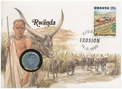 Ruanda 1970. 2Fr, felbélyegzett ... 