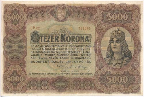1920. 5000K Orell Füssli ... 