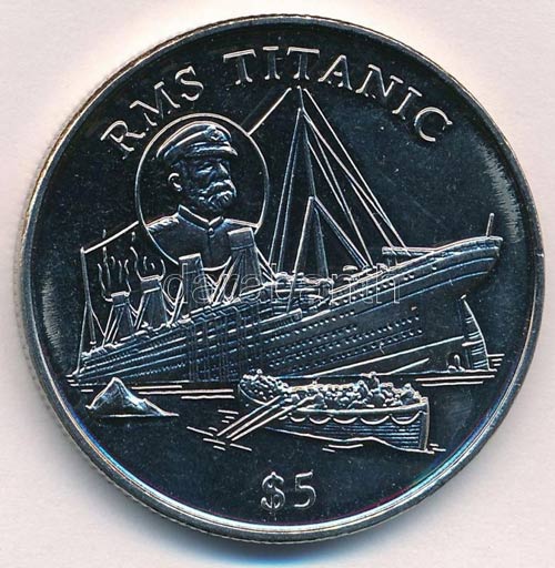 Libéria 1998. 5$ Cu-Ni RMS ... 