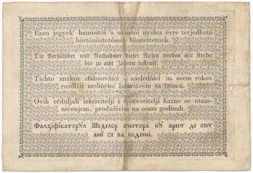 1852. 1Ft Kossuth bankó (4xklf) ... 
