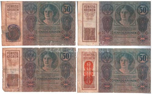 1914-1920. 13db-os vegyes korona ... 