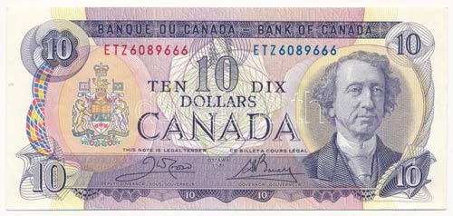 Kanada 1971. 10$ T:I- Canada 1971. ... 