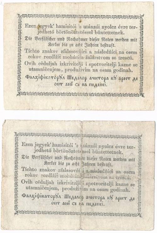 1849. 30kr (2x) Kossuth bankó ... 