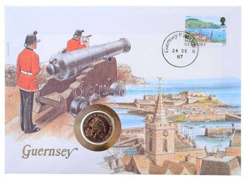 Guernsey 1987. 5p felbélyegzett ... 