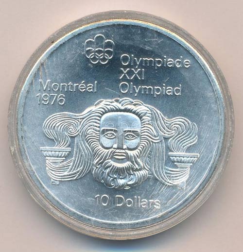 Kanada 1974. 10$ Ag Montreali ... 