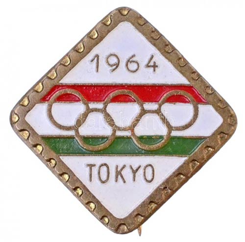 1964. Tokyo Olimpia zománcozott ... 