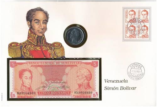 Venezuela Simon Bolivar érmés ... 