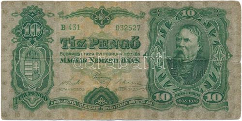 1929. 10P Deák Ferenc ... 