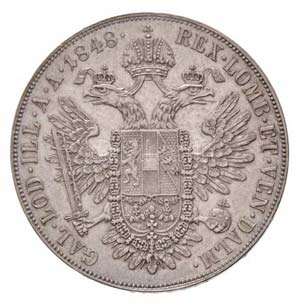 Ausztria 1848A Tallér Ag V. Ferdinánd ... 