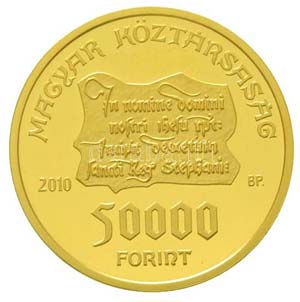 2010. 50.000Ft Au Szent István intelmei ... 