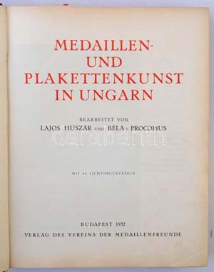 Huszár Lajos - Procopius Béla: Medaillen- ... 