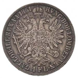 1861B 1Fl Ag Ferenc József (12,23g) ... 