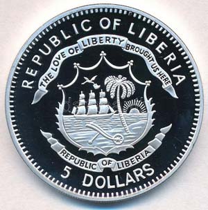 Libéria 2011. 5$ Cu Nagy Hadvezérek - ... 
