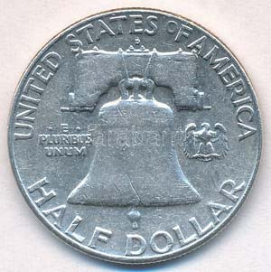 Amerikai Egyesült Államok 1961. 1/2$ Ag ... 