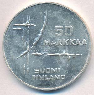 Finnország 1982. 50M Ag Jégkorong ... 